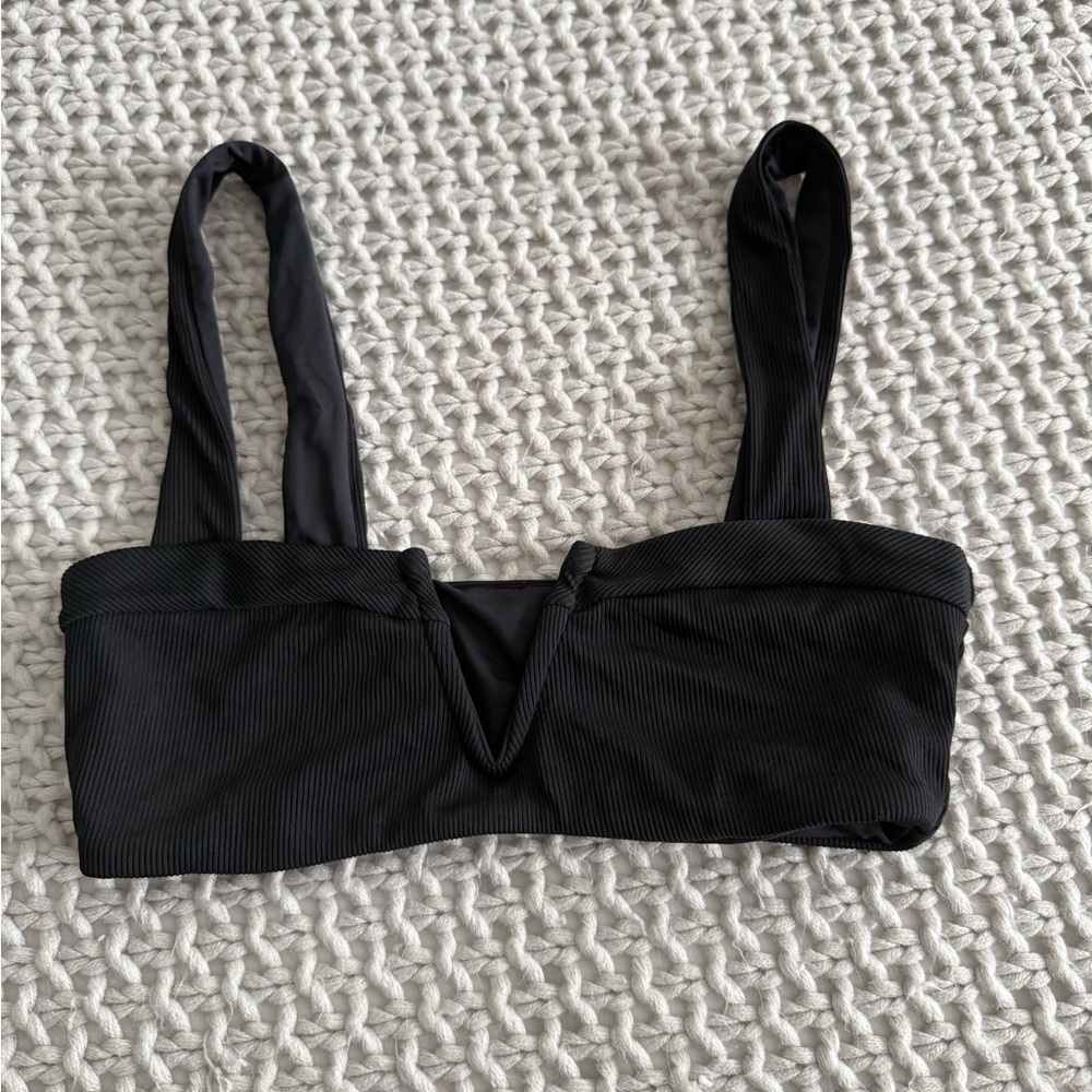L*Space Black Bikini Top